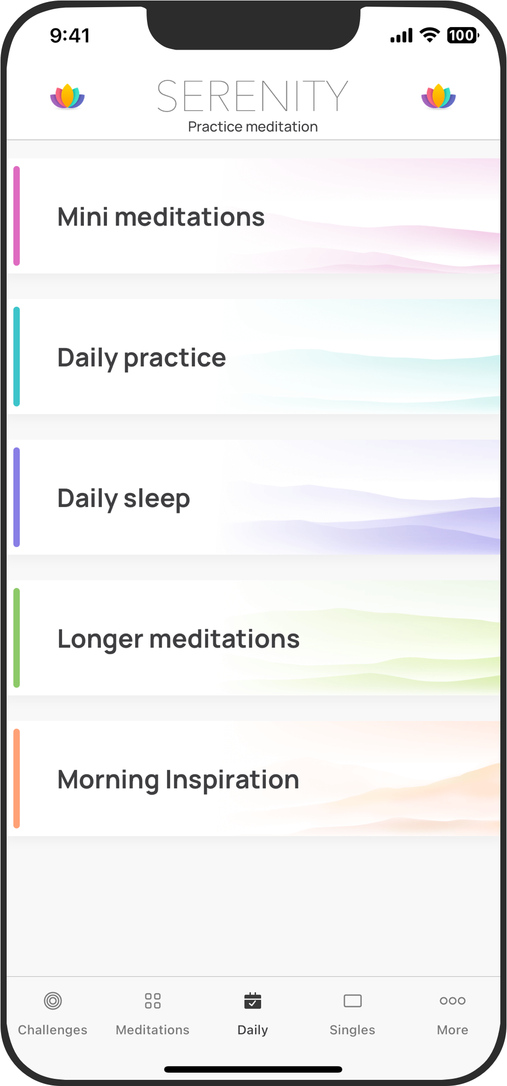 Peace daily mindfulness